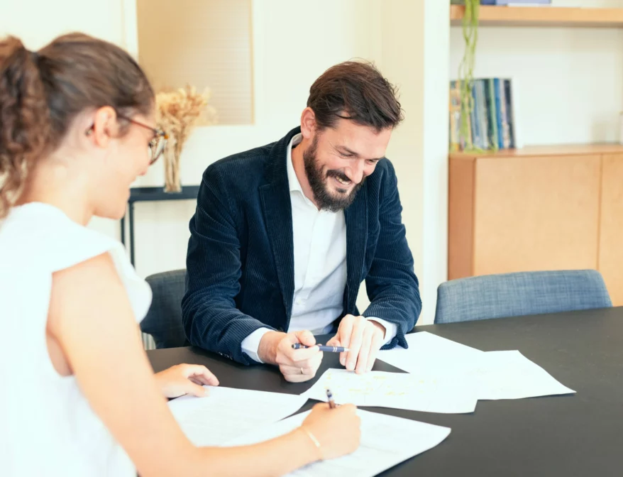 Godefroy Richard du Montellier en rendez-vous avec des clients